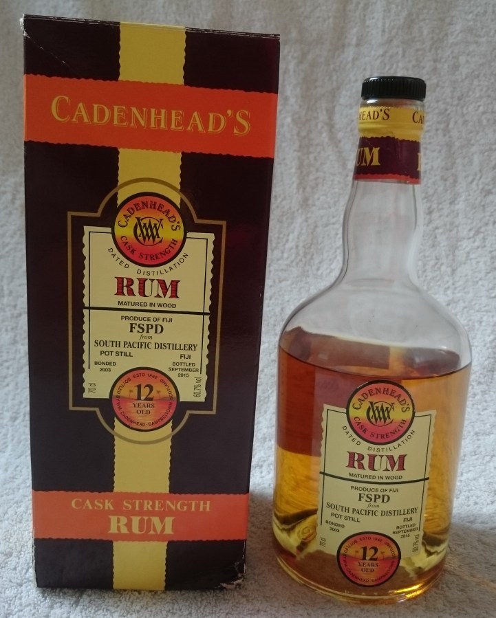 Cadenhead’s Single Cask Rum FSPD South Pacific Distillery&nbsp;(Fiji)