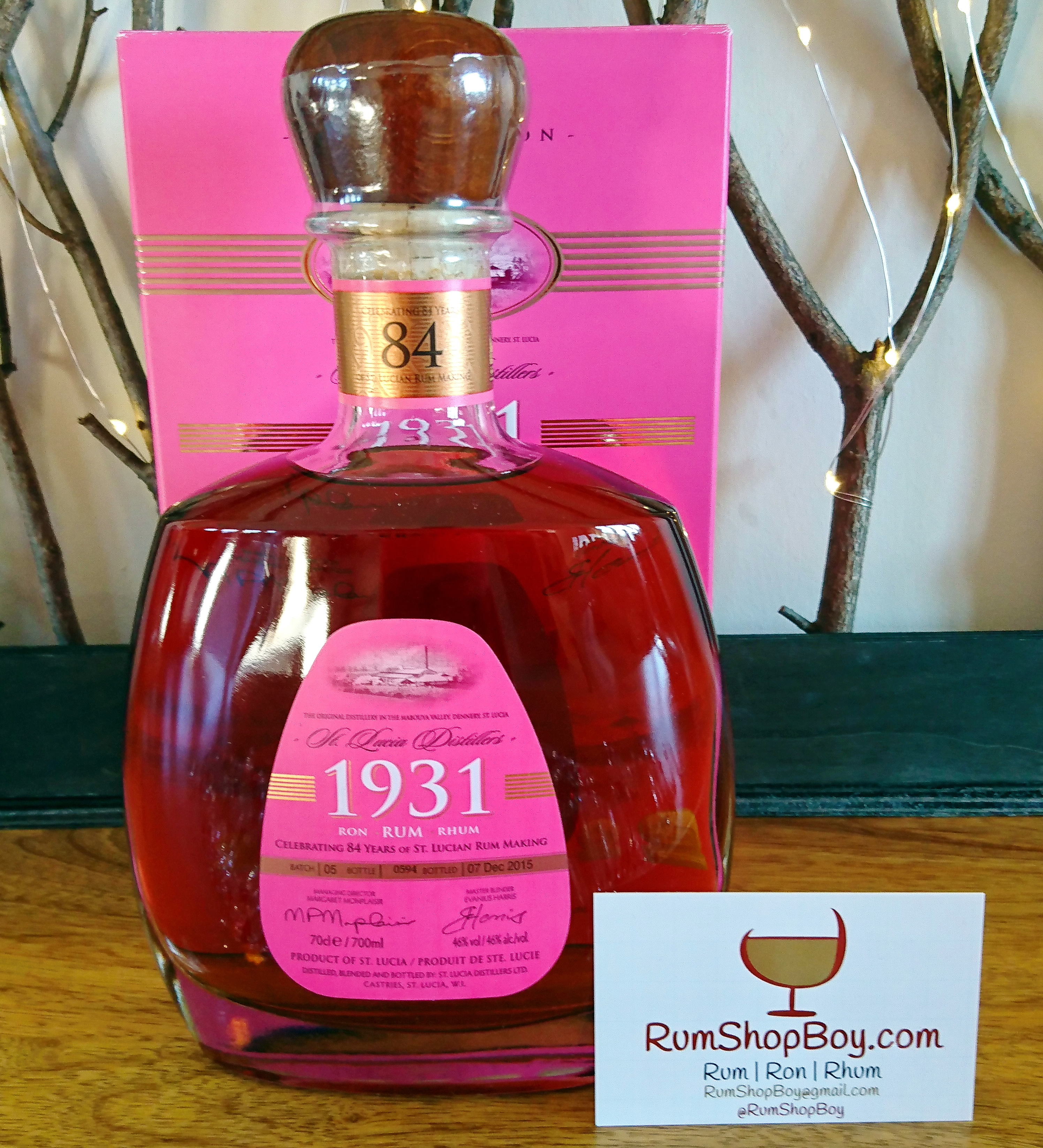 St. Lucia Distillers 1931: Fifth Edition – RumShopBoy.com