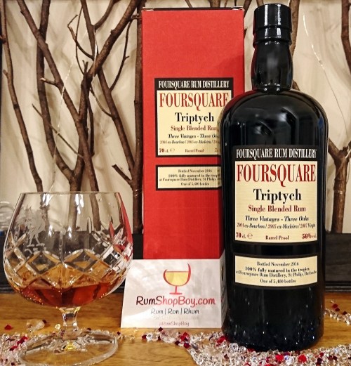 Foursquare Triptych: Box, Bottle &amp; Glass