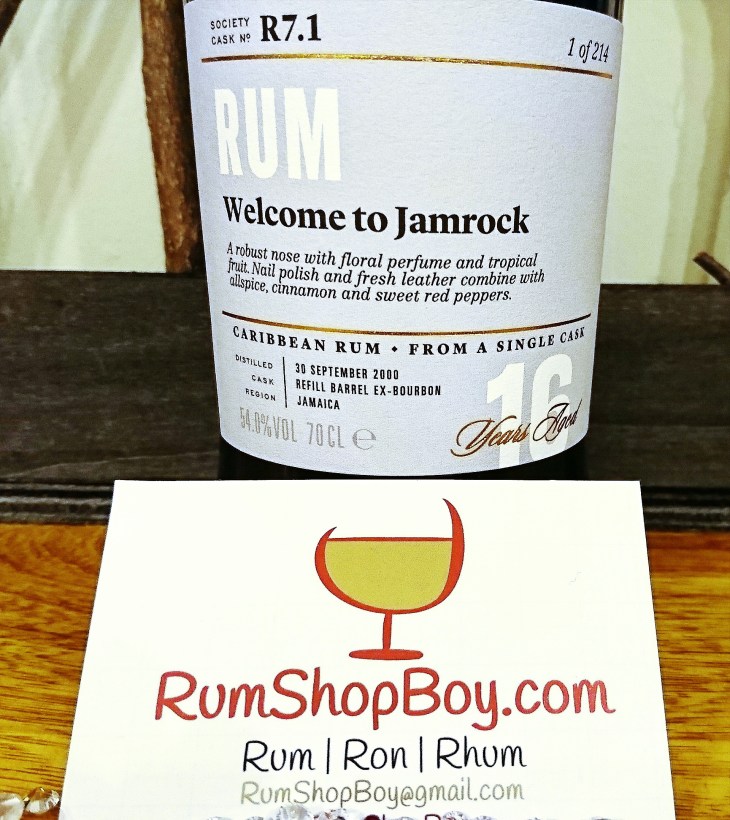 SMWS R7.1: "Welcome to Strawberry Jamrock. Yeah Mon": Label