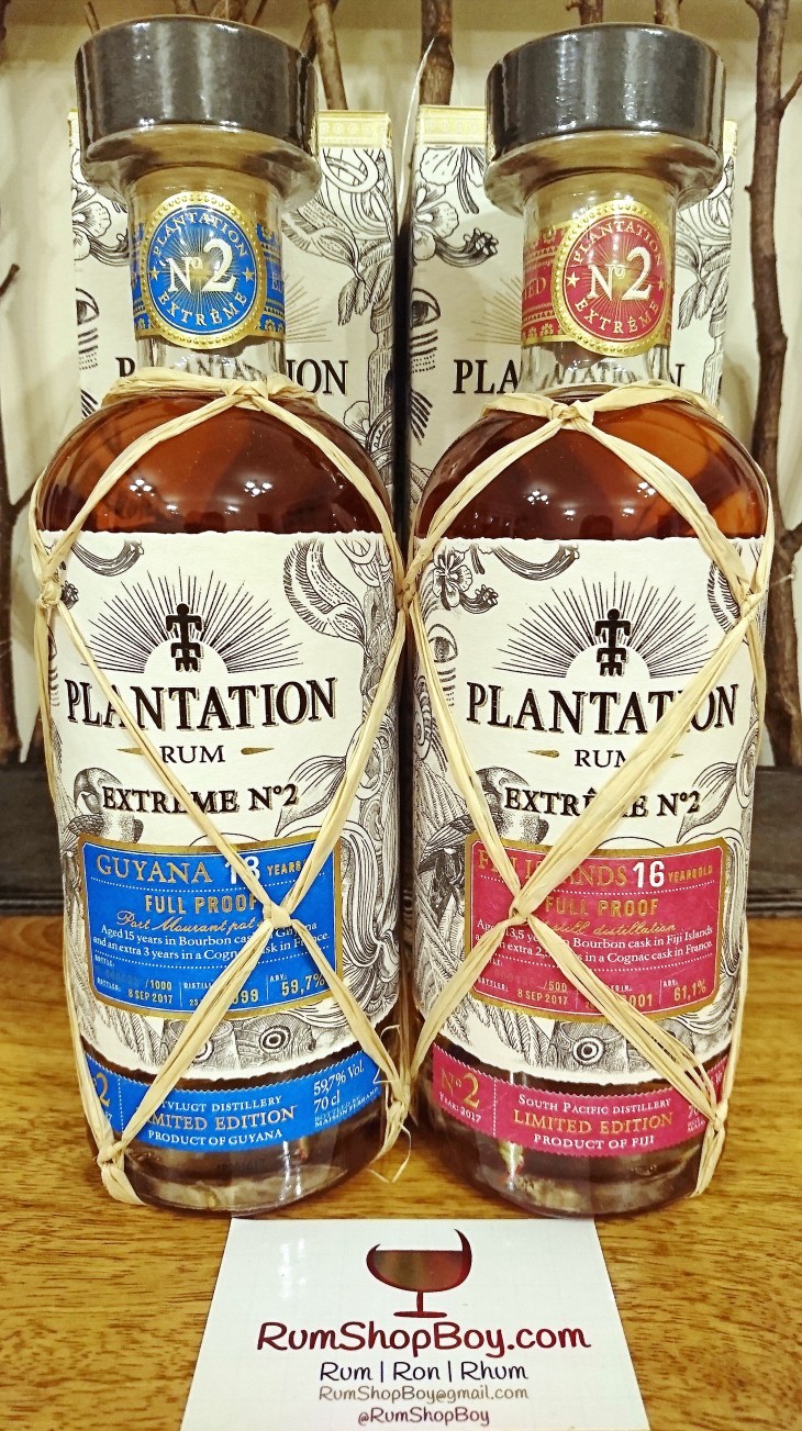 Plantation Extrême 2 Fiji 16 YO and Guyana 18yo: Bottles and Boxes