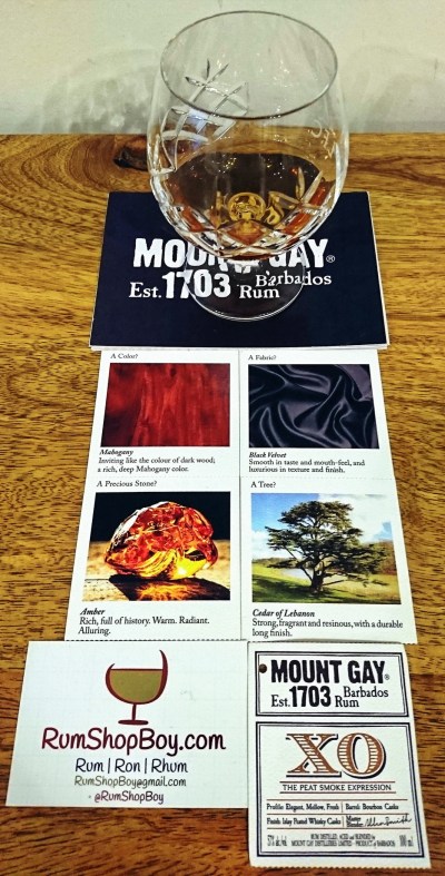 Mount Gay XO Peat Smoke Expression: Glass