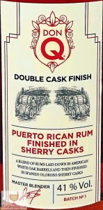 Don Q Oloroso Sherry Finish FRONT Label