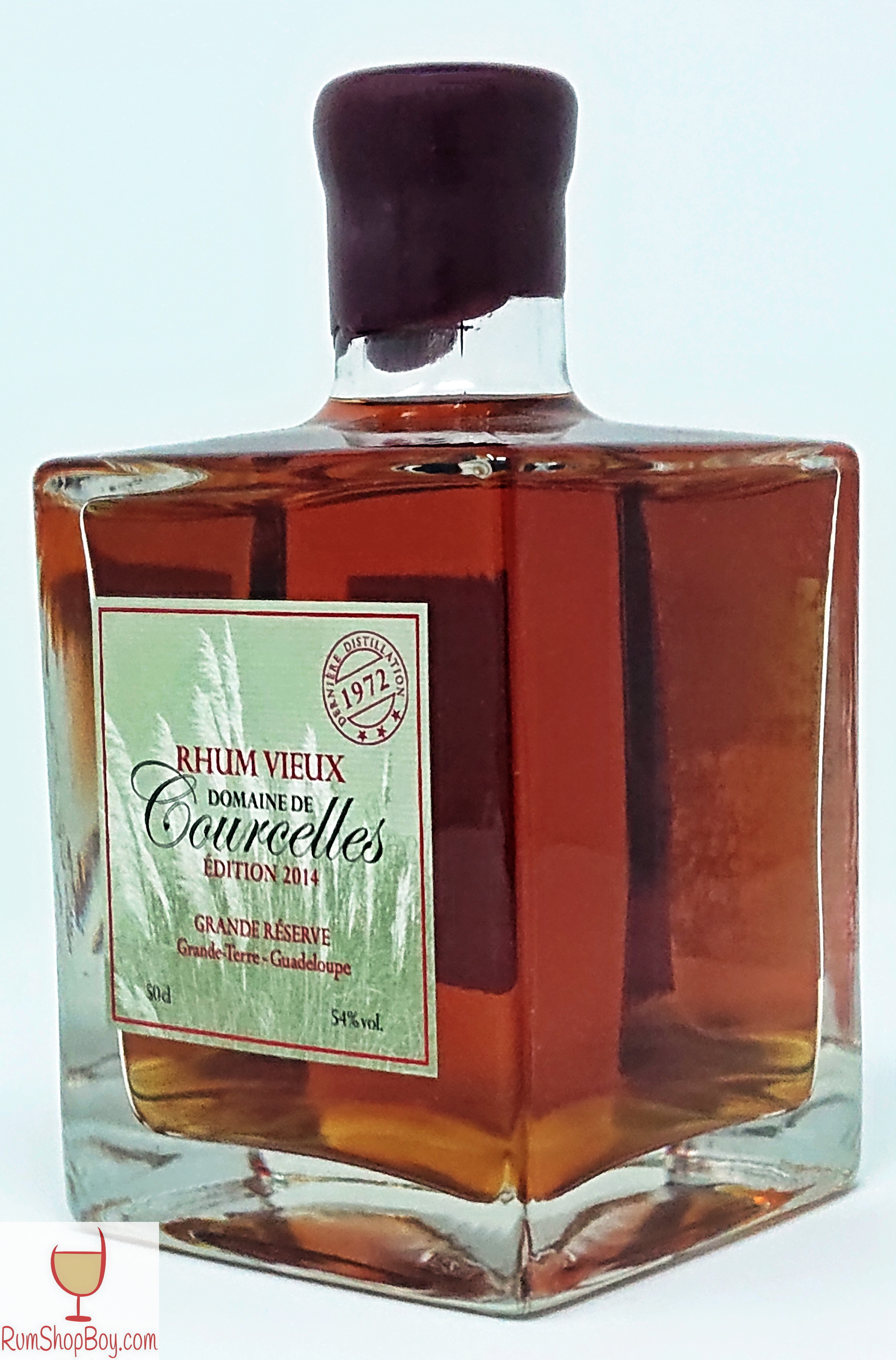 Domaine de Courcelles (1972) Bottle (Side)