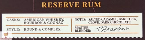 Mount Gay XO Triple Cask Blend Box Label