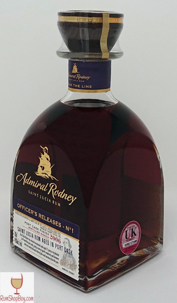 Admiral Rodney Port Cask Bottle