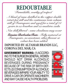 Foursquare Redoubtable Rear Label