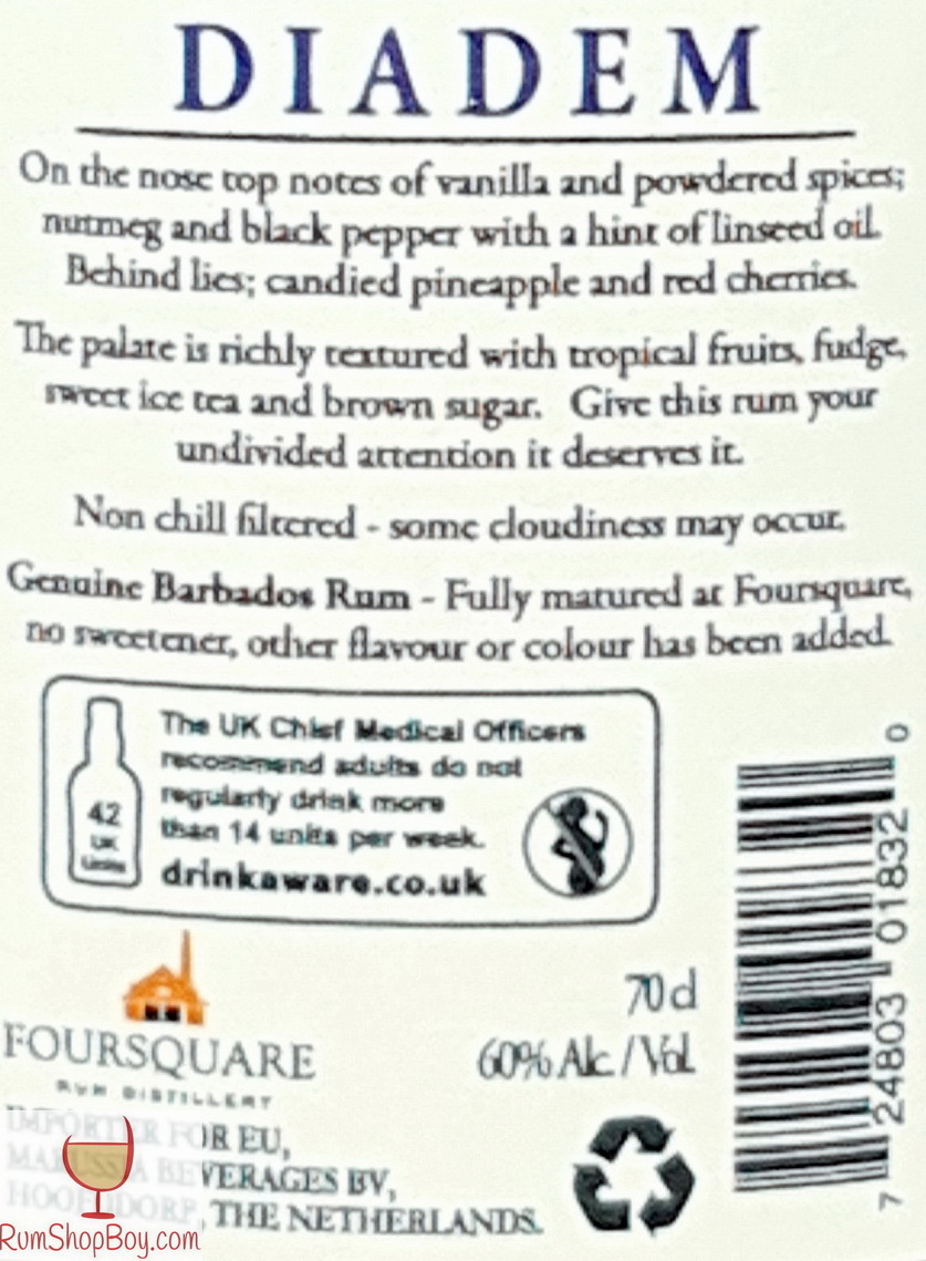 Foursquare Diadem Rear Label