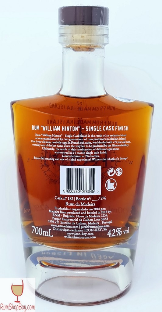 Lisbon Cask Finish Bottle (Rear)