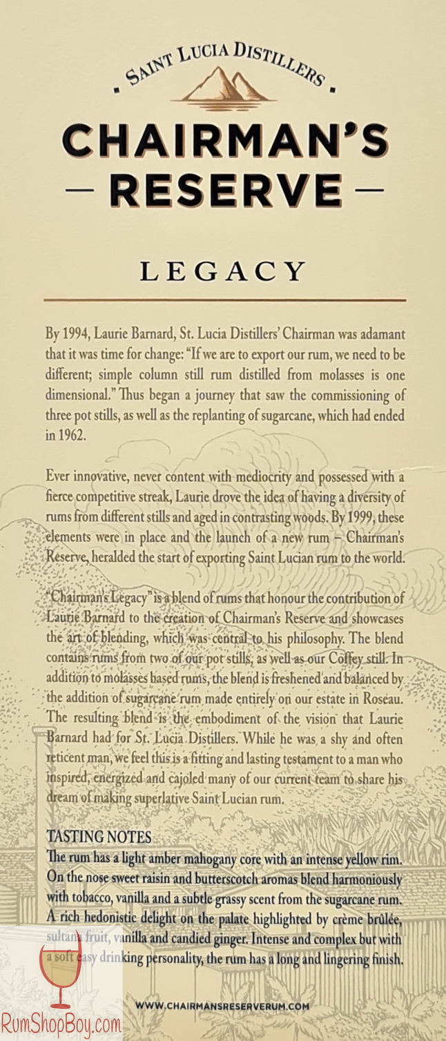 Chairman's Reserve Legacy Box (Side)