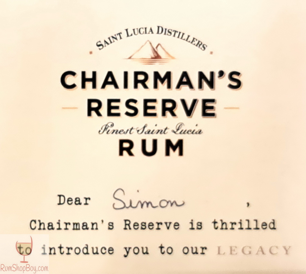 Chairman's Reserve Legacy Promo Box (Label)