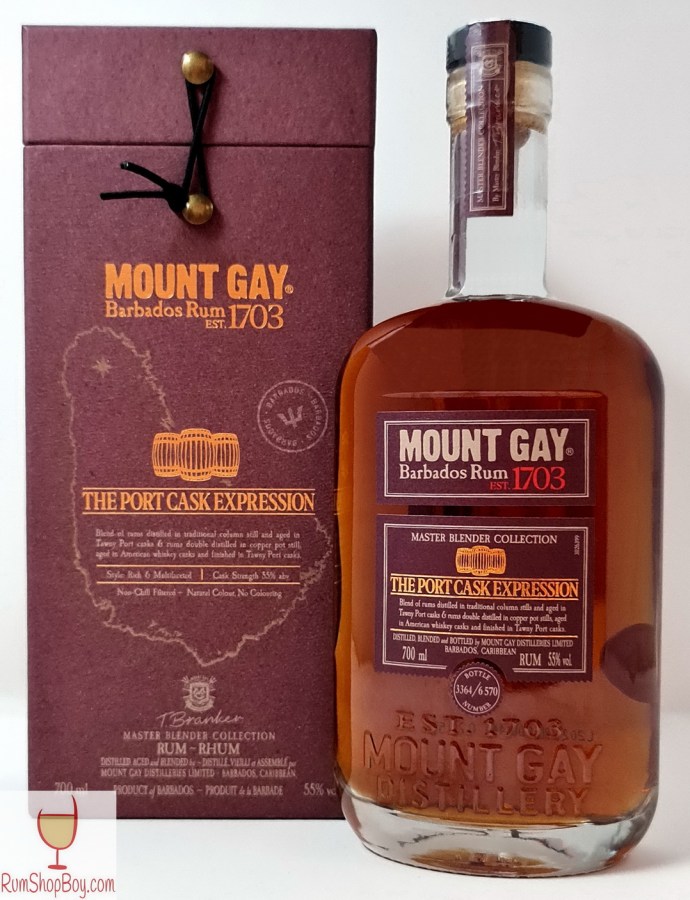 Mount Gay Port Cask Expression Box and Bottle