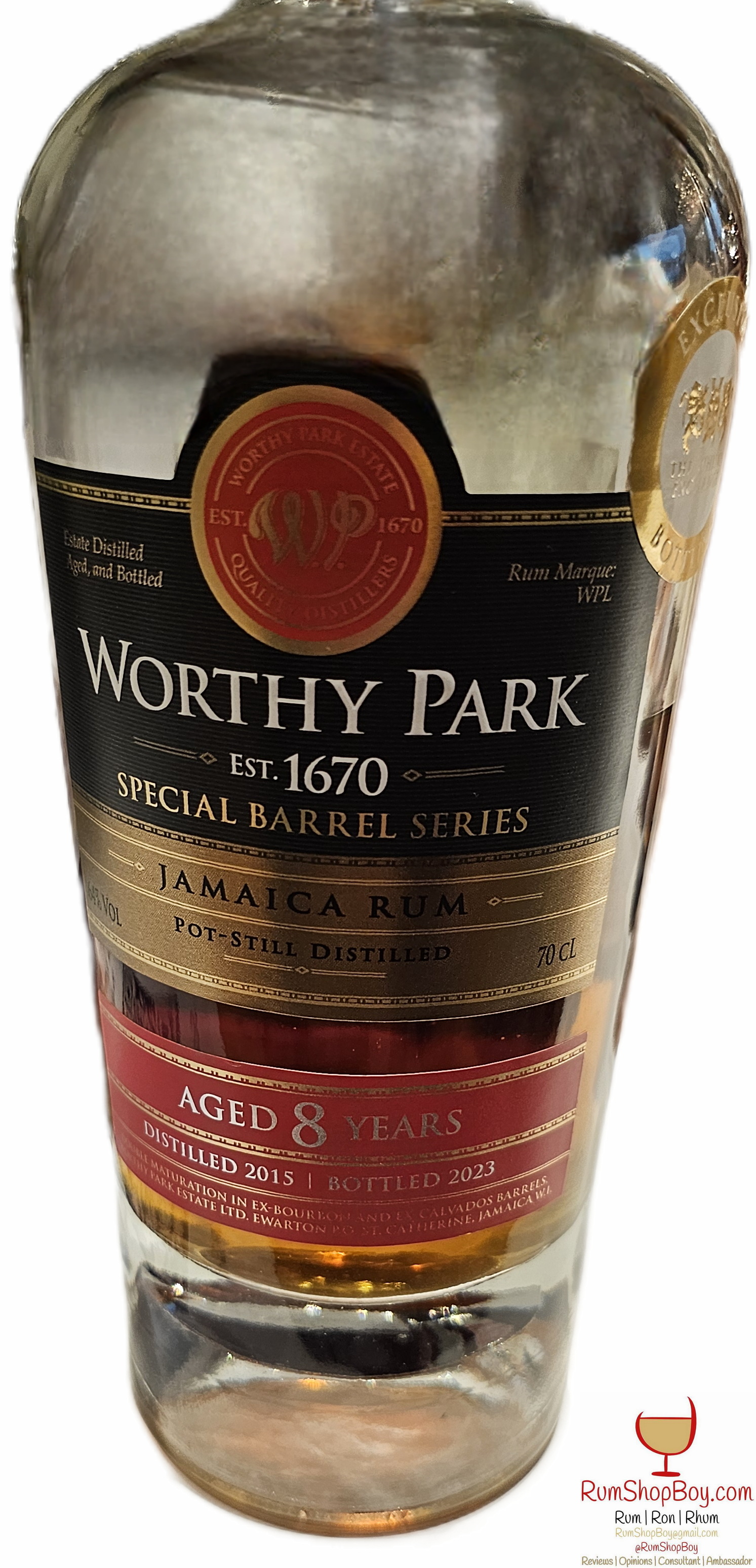 Worthy Park 2015 8 Year Old Calvados Finish